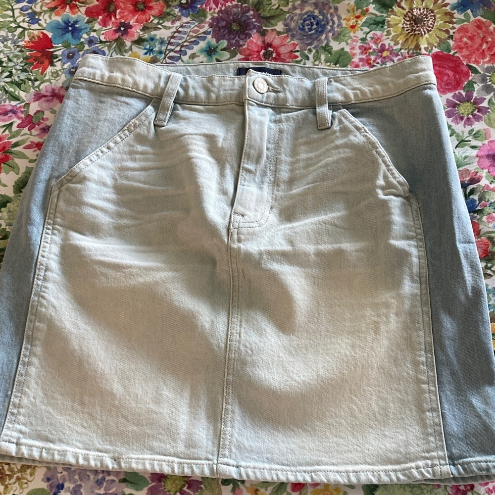 J. Crew Sky Blue Denim Mini Skirt